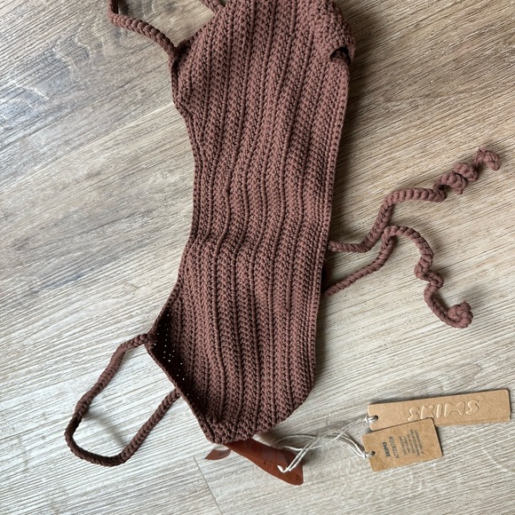 Brown Crochet Bikini Set - Picture 3 of 5